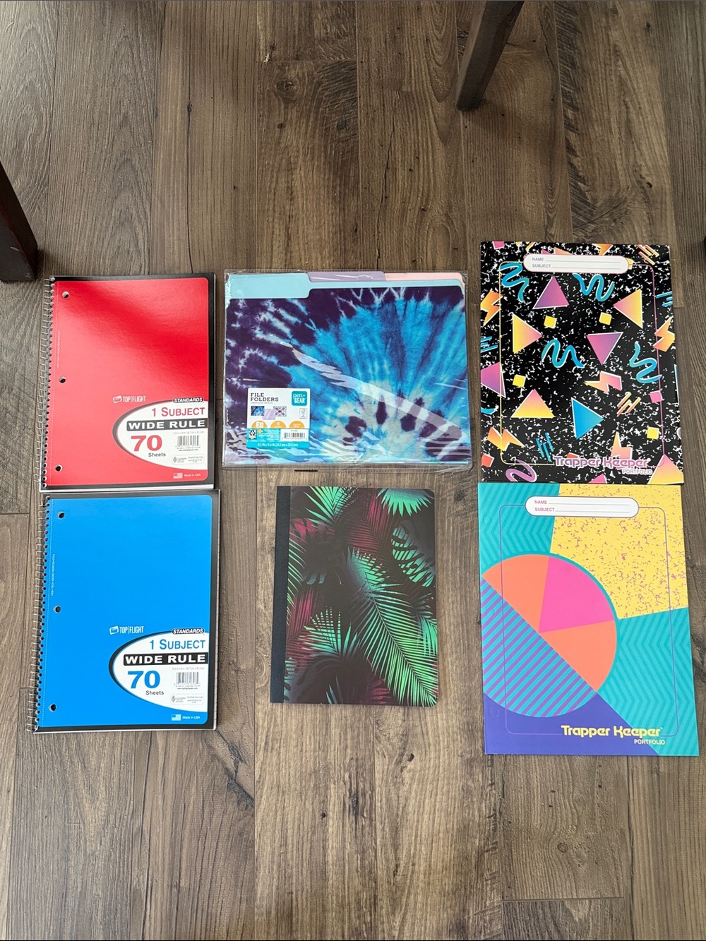 Assorted Color Spiral Notebooks & Folders Pack by Trapper Keeper